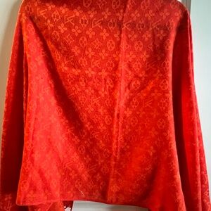 LV Orange Monogram Shawl